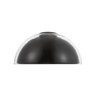 Lusi 24 flush mount ceiling light in bronze finish with handblown glass shade