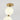 Visual Comfort chandelier with vertical design and natural brass finish