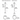 Architectural chandelier in polished nickel for commercial and home use, line drawing