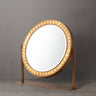 Nova of California Marilyn Table Top Led Vanity Mirror Weathered Brass
