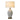 Nova of California Santa Clara Bone Porcelain Table Lamp Night Light 28 Weathered Brass Walnut