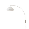 Nova Morelli Wall Mounted Arc Lamp in Satin Nickel shade, Satin Nickel base, Satin Nickel body, photo 1