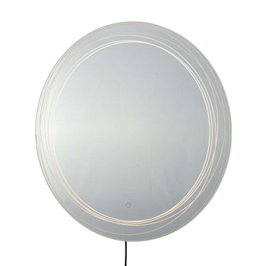 Nova of California Mojave 36 Round Backlit Led Wall Mirror Chrome