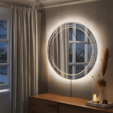 Nova of California Marilyn Illuminated Rectangular Wall Mirror 40 Chrome Touch