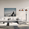 Nova of California Natural Mica 3 Light Arc Floor Lamp 86 Espresso Wood Bronze Amber Mineral Mica