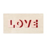 Cream & Red Love Rug by Maison Deux, photo 1