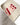 Cream & Red Love Rug by Maison Deux, photo 2