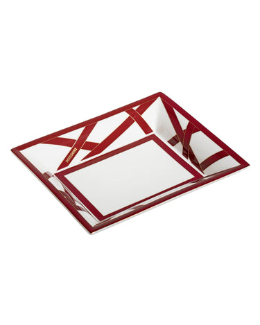 Rectangular Tray by Missoni Home in Nastri Bordeaux, view 1