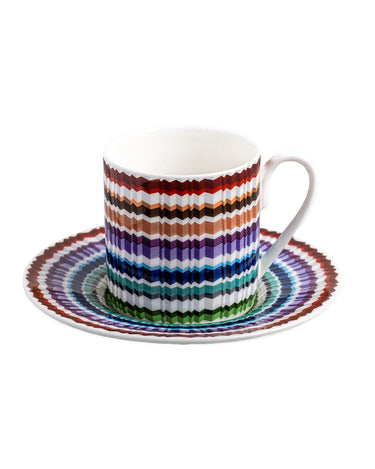 Coffee Cups & Saucers, Set of 2 by Missoni Home in Waves, view 1