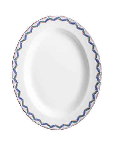 Oval Serving Dish by Missoni Home in Zig Zag Jarris 148, view 1
