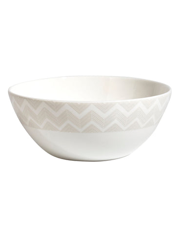 Soup Bowls, Set of 2 by Missoni Home in Zig Zag White, view 1
