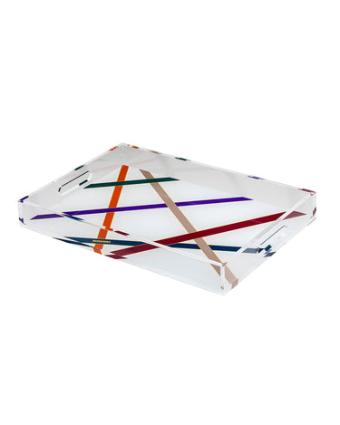 Serving Tray by Missoni Home in Nastri Multicolor, view 1