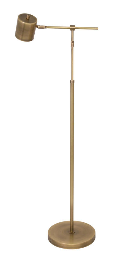 House of Troy Morris Adjustable LED Floor Lamps in Antique Brass