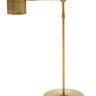 House of Troy Morris Adjustable LED Table Lamps with USB port in Antique Brass