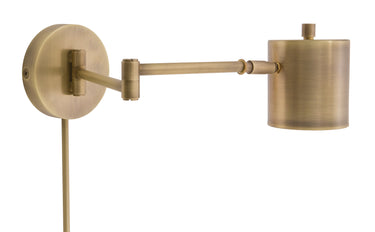 House of Troy Morris Adjustable LED Wall Swings in Antique Brass