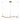 Macrobotrys 43" Crystal Linear LED Pendant Light - Dimmable Brass Finish