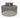 Dimmable LED satin nickel flush mount with transparent smoke glass shade closeup