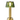 Solid brass art deco lamp, Neoz Manhattan, with Green Glass shade