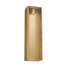 Visual Comfort Maybeck 18" LED wall sconce with hand-poured glass and natural brass finish.