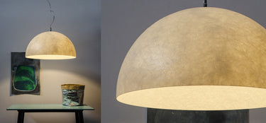 Mezza Luna Mini Nebulite pendant light modern moon inspired ceiling lamp for bedroom and living room