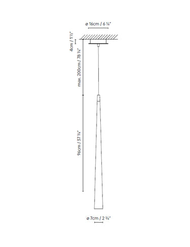 Measurements for the Micro S Oversize (line drawing)