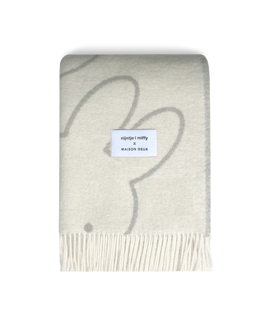 Cloud White & Grey Miffy Blanket by Maison Deux, photo 1