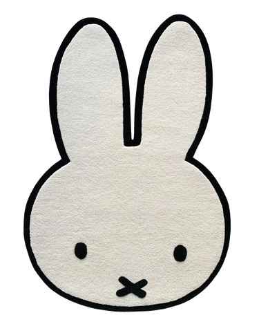 Cream & Black Miffy Rug by Maison Deux, photo 1