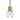 Customizable Mina LED Pendant Lighting - Energy-Efficient Crystal Sphere Pendant, Brass Finish with Black Cord