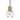 Mina LED Pendant with Blue Cord and Brass Finish