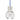 Visual Comfort Mina Pendant with Red Cord and Satin Finish