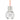 Visual Comfort Modern Mina LED Pendant - Satin Nickel with Orange Cord