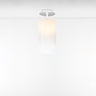 Gople Mini Semi-Flushmount ceiling light with handblown glass by Artemide for modern interiors White/White
