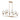 Modern Brass Sputnik Chandelier with Cracked Glass - Mirabellisation HA05219