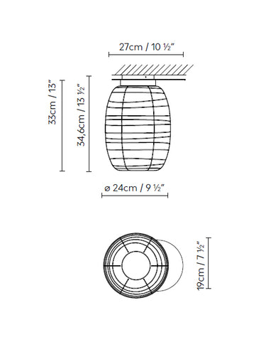 Measurements for the Misko C35 (line drawing)
