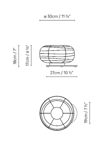 Measurements for the Misko T15 (line drawing)