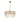Miswinamp Modern Brass Drum Chandelier with Crystal Accents - 24"