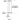 Contemporary alabaster LED chandelier cluster with ETL listing for dry locations line drawing