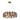 Incandescencia 23" Glam Brass Drum Chandelier - 6 Light Crystal Pendant