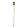 Image of Collier 40 vertical alabaster LED wall sconce, bronze connectors.
