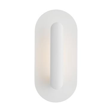 Modern LED wall sconce with soft white finish by Visual Comfort, 7.5-inch height, ADA compliant design