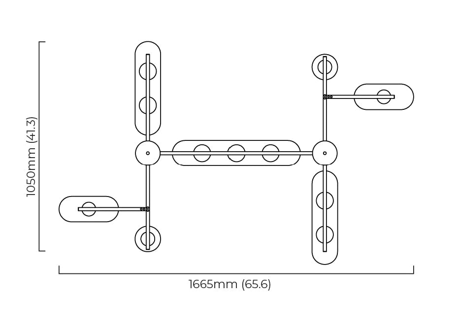 Modulo Grid 11 Pendant Light by CTO Lighting