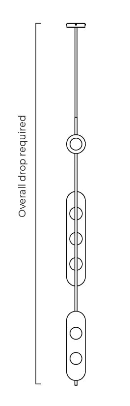 Modulo Vertical Pendant Light by CTO Lighting