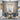 Gold Crystal Chandelier, 24 Inch Drum Pendant - Round Dining Table