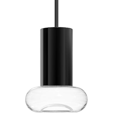 Clear acrylic mushroom-shaped pendant light for kitchen island lighting