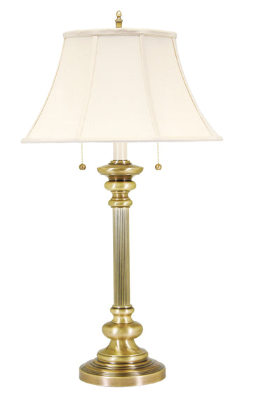 House of Troy Newport 30.25' Antique Brass Table