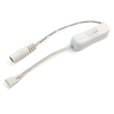Nora Lighting 11" Power Line Interconnector W/Switch For High Output & Hy-Brite Tape Light