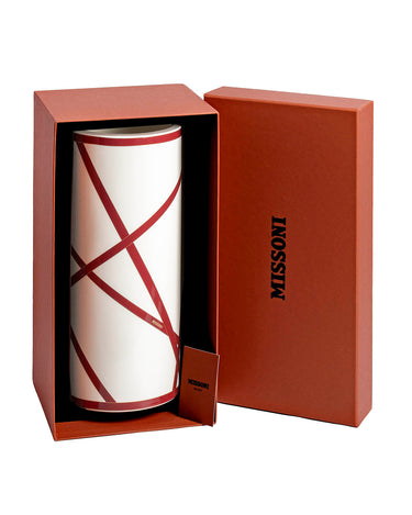 High Vase by Missoni Home in Nastri Bordeaux, view 1