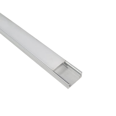 Nora Lighting 4' Shallow Channel For Cob Tape Light, Aluminum Finish