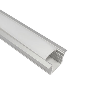 Nora Lighting 4' Deep Channel With Wings For Cob Tape Light, Aluminum Finish