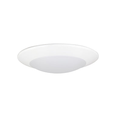 Nora Lighting 6" Contractor Series LED Flush Mount Disk Light, Selectable Cct, Matte Powder White 12-Pack